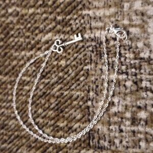 4/$60 New Silver Key Pendant Necklace